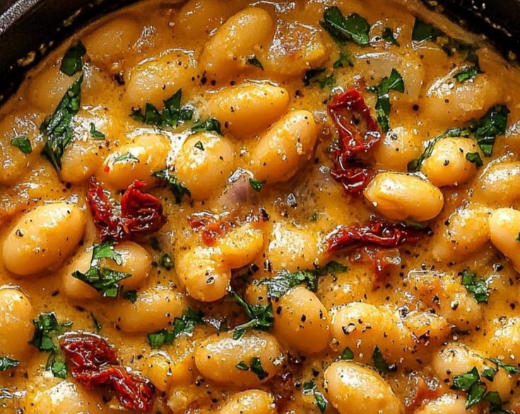 Soothing Vegetarian Bean Soup Gentle Traditional Dinner Idea serving