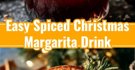 Spiced Christmas Margarita Warm Festive Holiday Cocktail Drinks