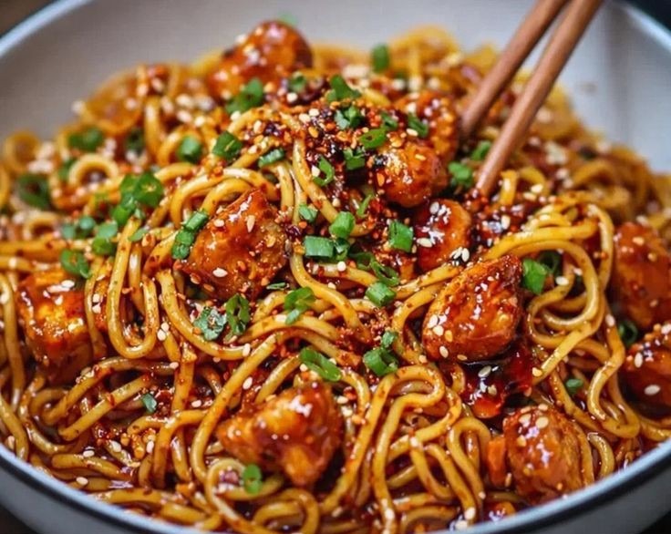 Sticky Garlic Chicken Noodles Best Meals Ever Noodle Supper Ideas overview