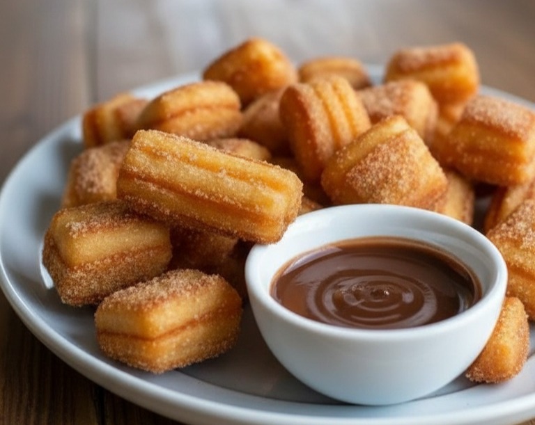 Air Fryer Light Churros Easy Deserts Ideas Quick Cook Ideas serving