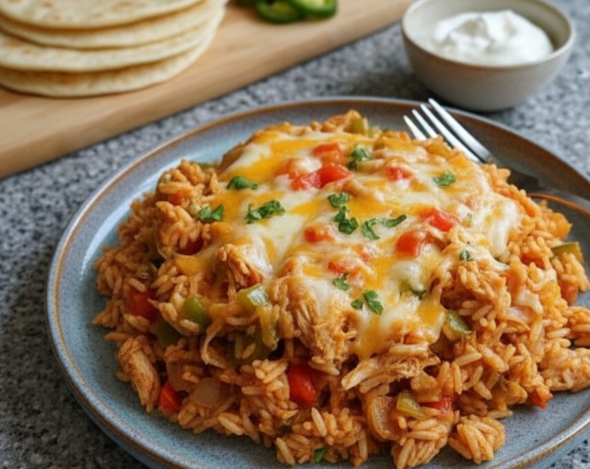 Best Easy Chicken Fajita Casserole for Simple Dinner Recipes serving