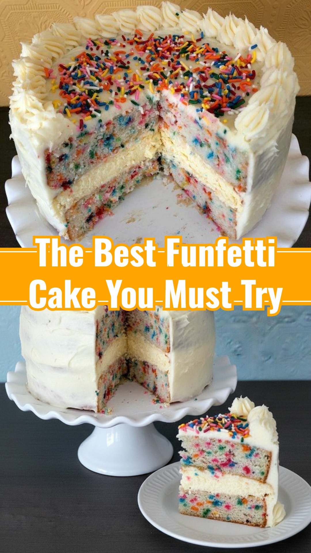 Best Funfetti Birthday Cake Ever Simple Four Layer Recipe