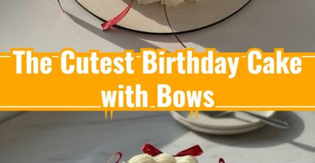 Effortless Vintage Birthday Cake with Bows for Celebrations