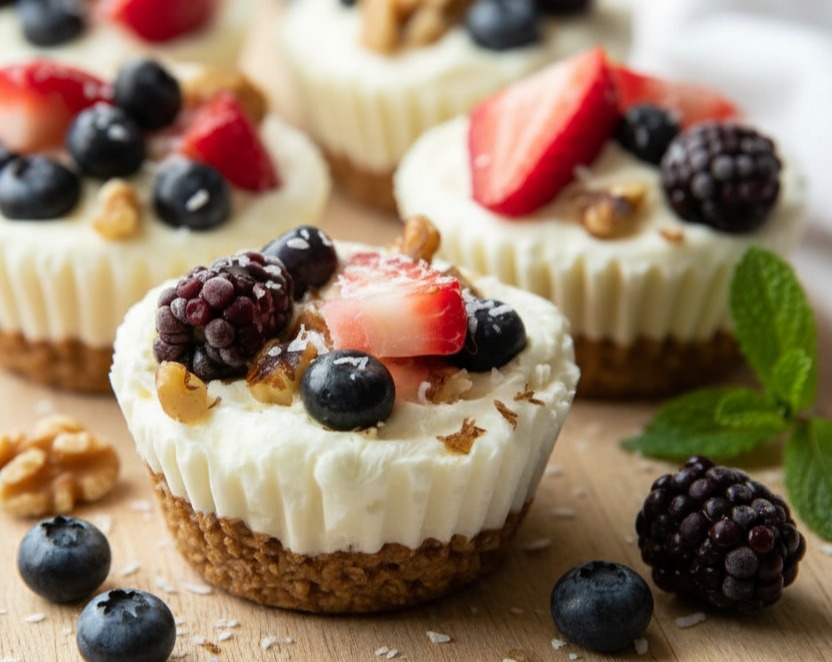 Frozen Yogurt Granola Cups Healthy Snacks To Make Ahead overview
