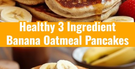 Healthy Egg Free Banana Oatmeal Pancakes Easy Good Breakfast Recipe