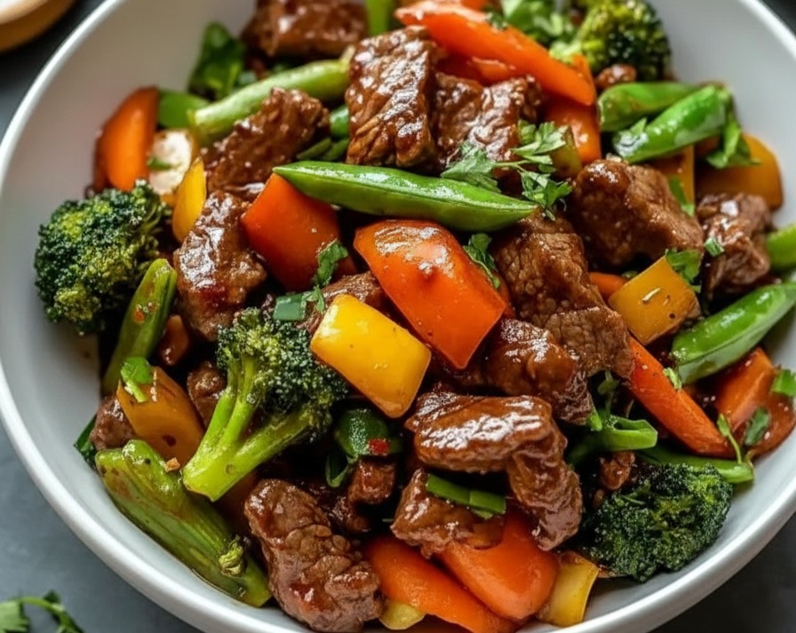 Skillet Beef And Vegetable Stir Fry For Busy Nights serving