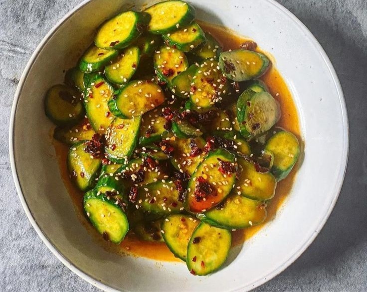 Easy Healthy Asian Cucumber Salad Perfect Side for Slow Cooker Meals overview