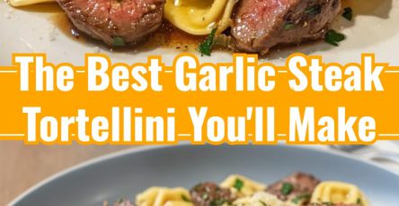 Effortless Skillet Garlic Steak Tortellini Dinner