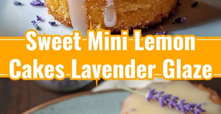 Easy Mini Lemon Lavender Glazed Cakes for Spring Tea Parties