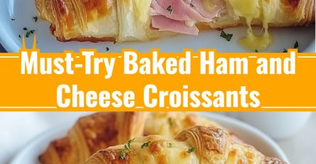 Easy Breakfast Baked Ham And Cheese Croissant Brunch Recipes