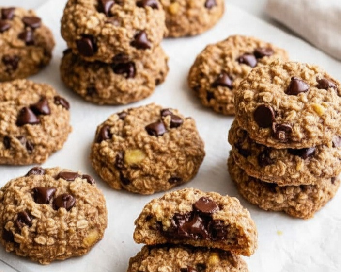 Healthy Banana Oatmeal Cookies Sugar Free Snacks Healthy serving