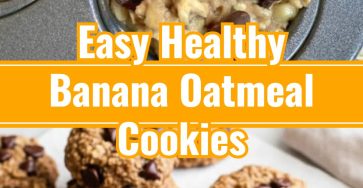 Healthy Banana Oatmeal Cookies Sugar Free Snacks Healthy