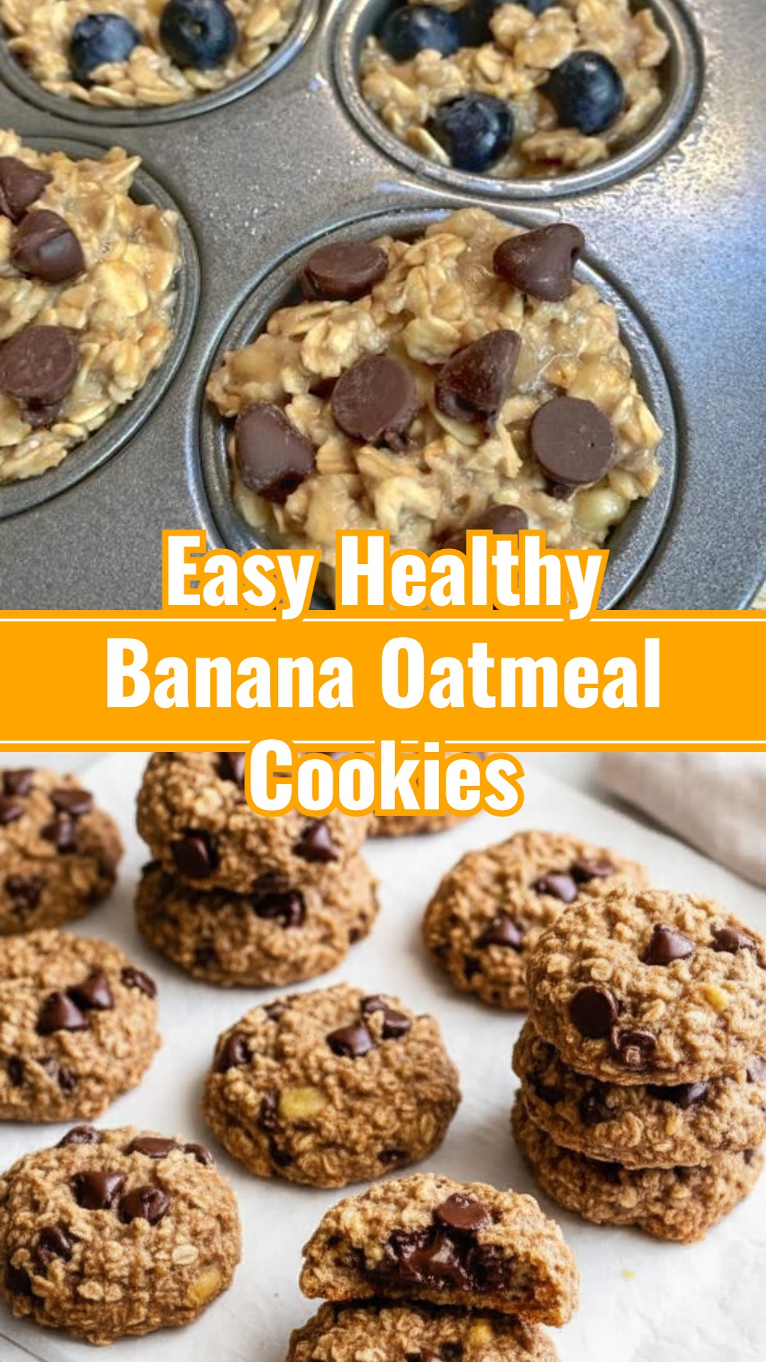 Healthy Banana Oatmeal Cookies Sugar Free Snacks Healthy