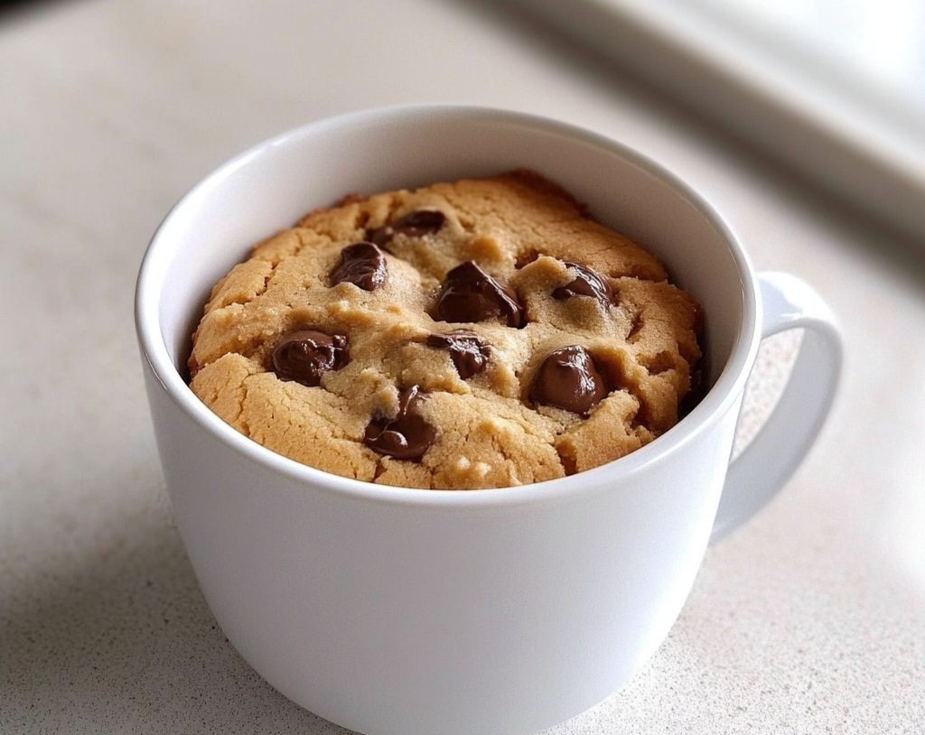 Yummy Easy Microwave Mug Cookie Quick Snack Recipe overview