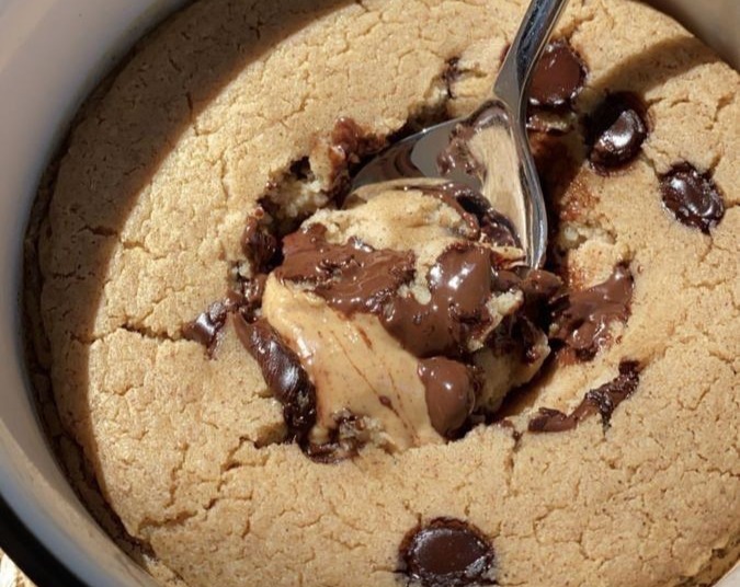Yummy Easy Microwave Mug Cookie Quick Snack Recipe serving