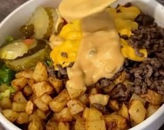 Easy Ground Beef Dinner Ideas Burger Bowls overview