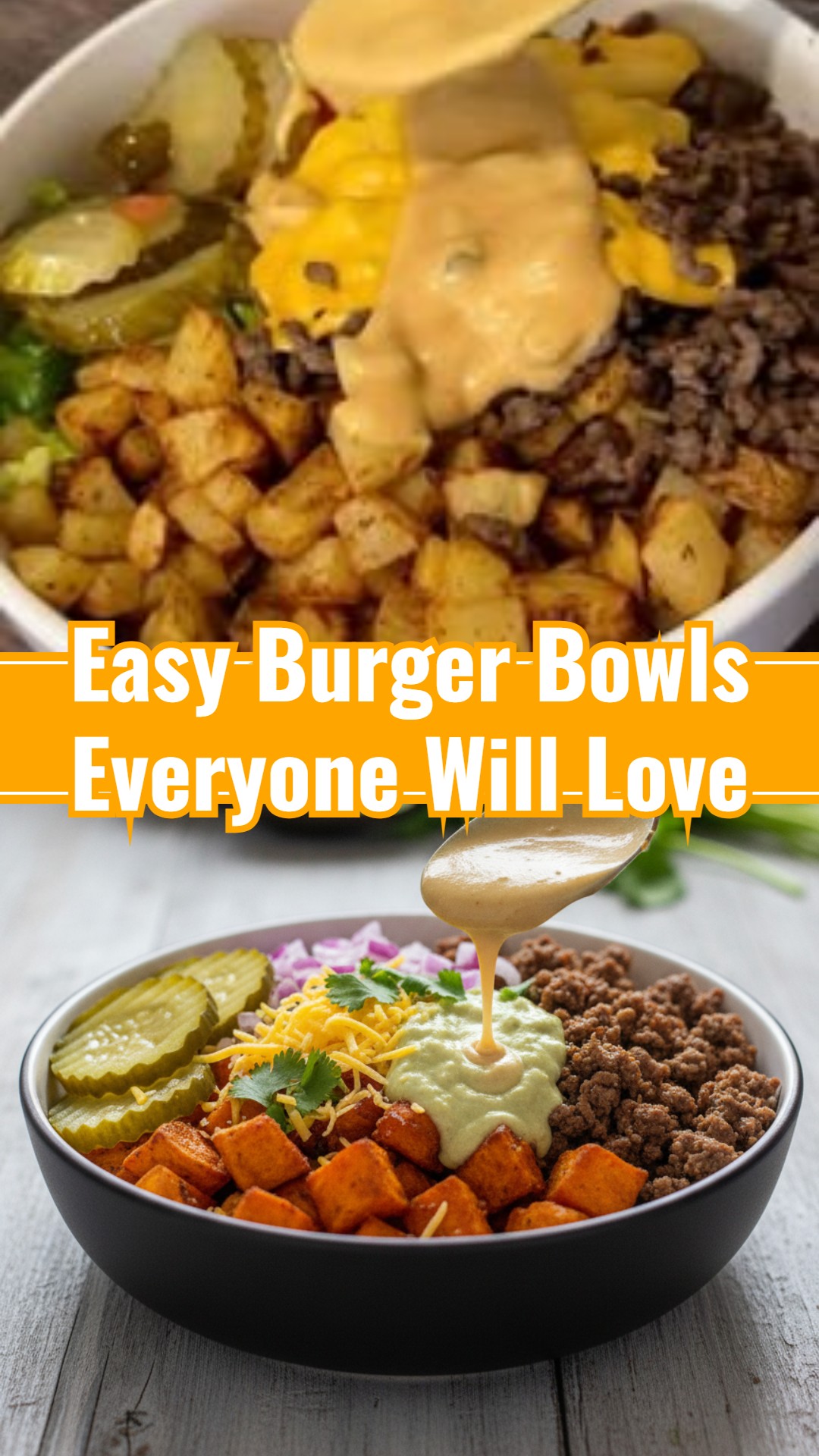Easy Ground Beef Dinner Ideas Burger Bowls