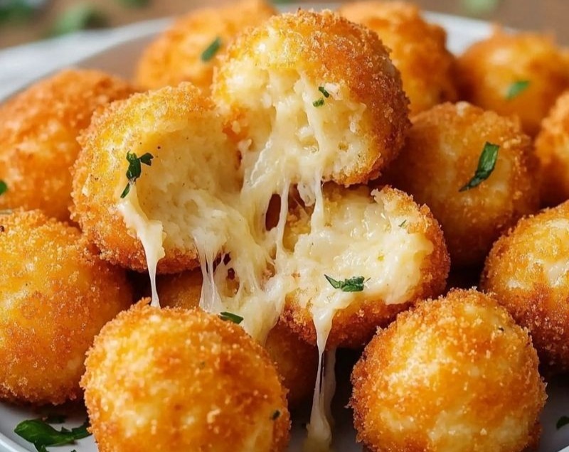 Crispy Potato Balls Easy To Make Food Recipes serving