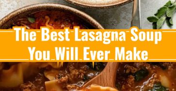 The BEST Lasagna Soup Recipe Crockpot
